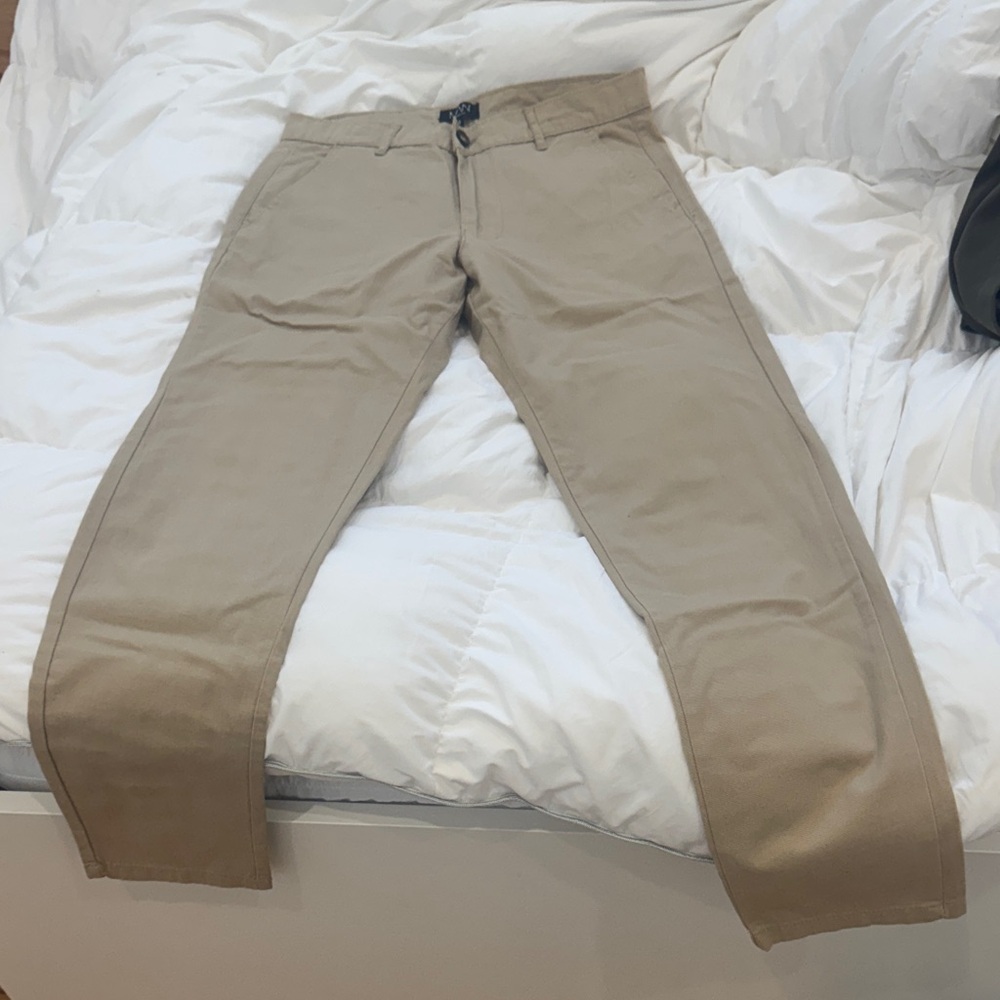 Boohoo Men's Khaki Chinos